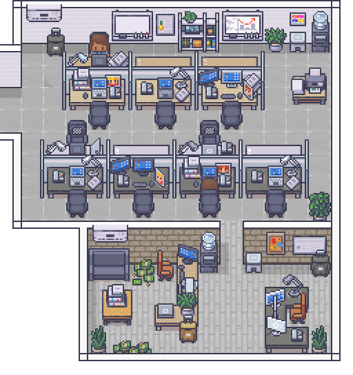 Denizen pixel office preview
